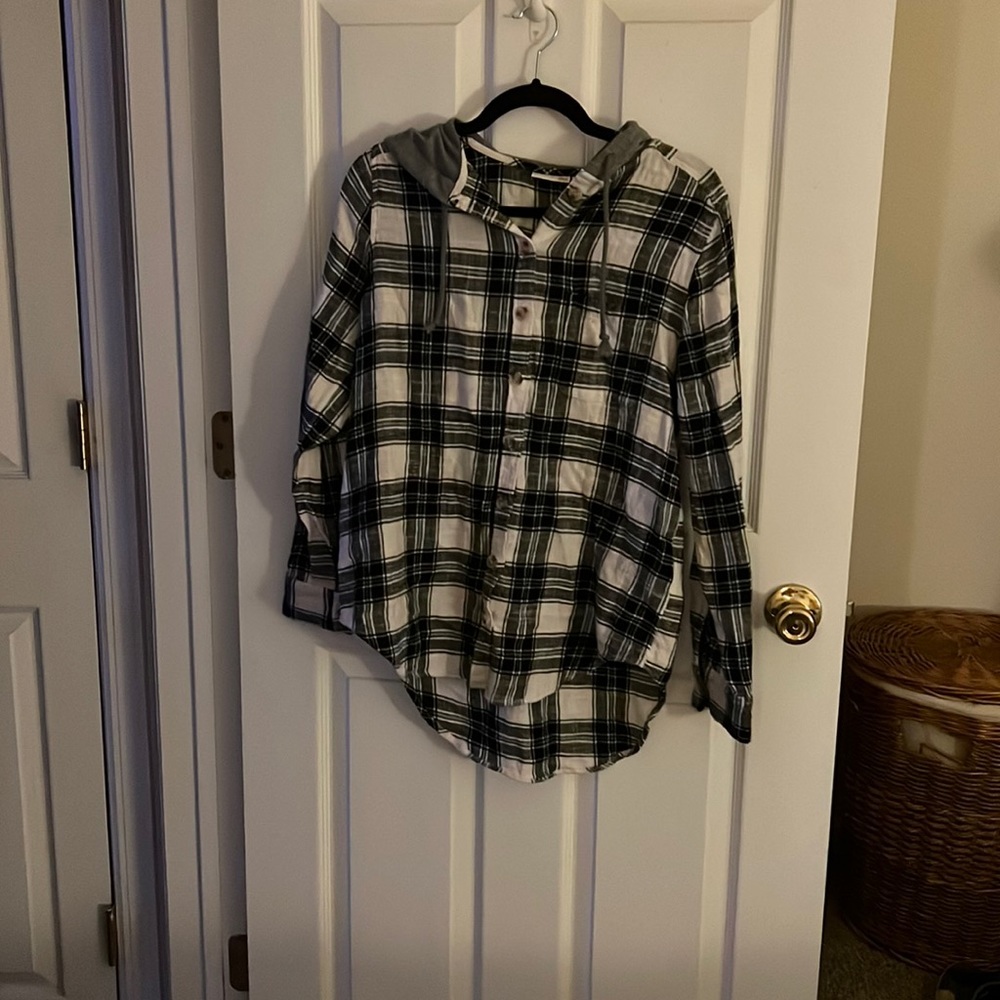 Juniors flannel top